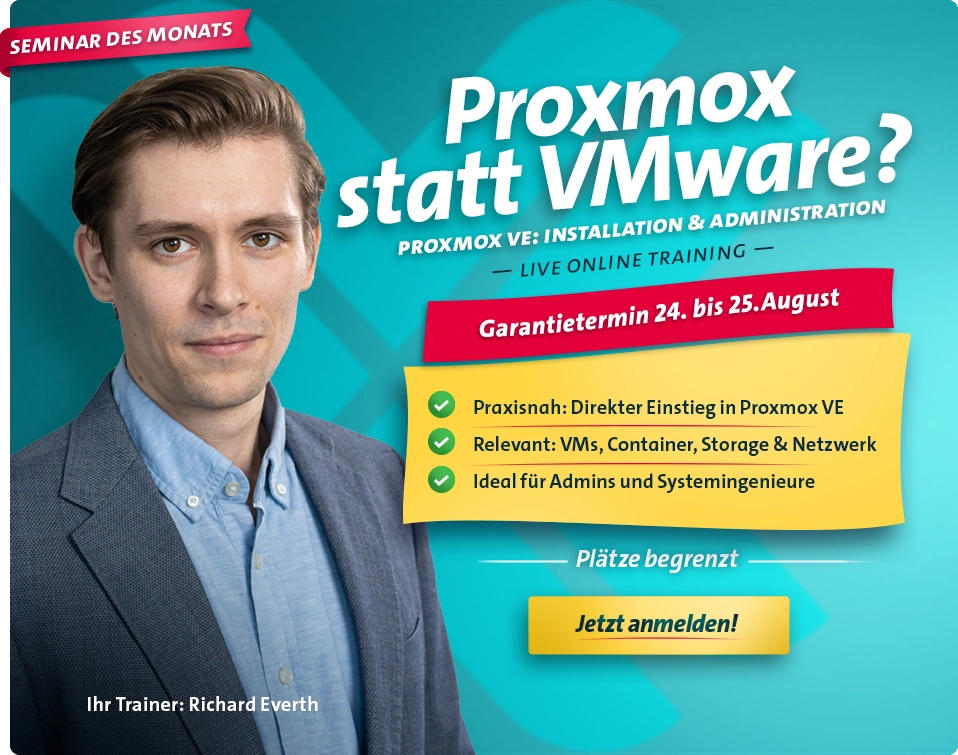 Seminar des Monats: Proxmox