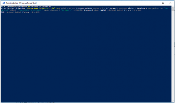 Script-basierte Erstellung der Benchmark-VM